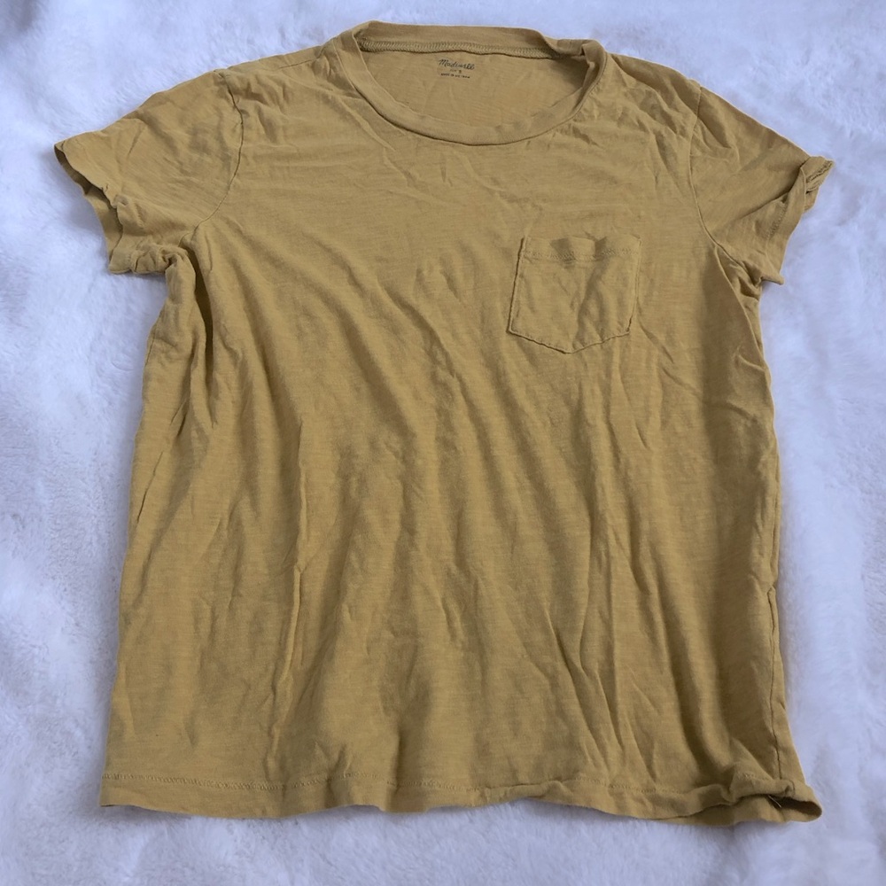 Madewell Women’s Yellow Short Sleeve Top